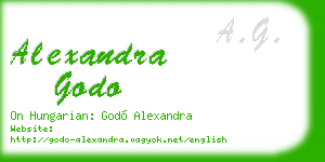 alexandra godo business card